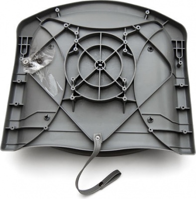 Кресло пластиковое серое